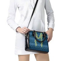 Hawai'i Paniolo Maile Twisted Lei Shoulder Handbag Cobalt Blue