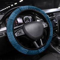 Hawai'i Paniolo Maile Twisted Lei Steering Wheel Cover Cobalt Blue LT7 Universal Fit Cobalt Blue - Polynesian Pride