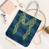Hawai'i Paniolo Maile Twisted Lei Tote Bag Cobalt Blue