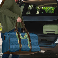 Hawai'i Paniolo Maile Twisted Lei Travel Bag Cobalt Blue LT7 - Polynesian Pride