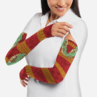 Hawai'i Paniolo Maile Twisted Lei Arm Sleeves Hilo Royal Red LT7 - Polynesian Pride