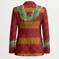 Hawai'i Paniolo Maile Twisted Lei Blazer Hilo Royal Red