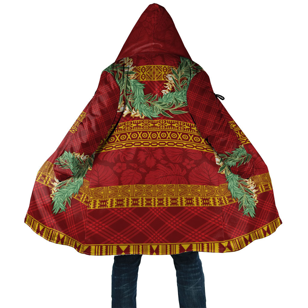 Hawai'i Paniolo Maile Twisted Lei Cloak Hilo Royal Red