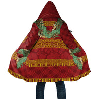 Hawai'i Paniolo Maile Twisted Lei Cloak Hilo Royal Red