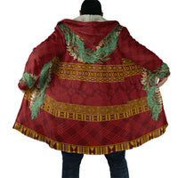 Hawai'i Paniolo Maile Twisted Lei Cloak Hilo Royal Red
