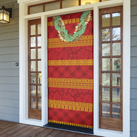 Hawai'i Paniolo Maile Twisted Lei Door Cover Hilo Royal Red LT7 - Polynesian Pride
