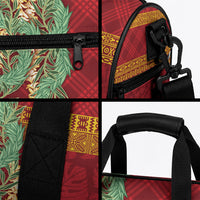 Hawai'i Paniolo Maile Twisted Lei Duffle Bag Hilo Royal Red