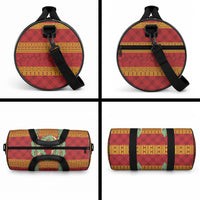 Hawai'i Paniolo Maile Twisted Lei Duffle Bag Hilo Royal Red