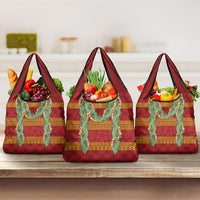 Hawai'i Paniolo Maile Twisted Lei Grocery Bag Hilo Royal Red LT7 3-pack One Size Red - Polynesian Pride