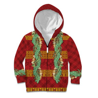 Hawai'i Paniolo Maile Twisted Lei Kid Hoodie Hilo Royal Red