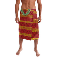 Hawai'i Paniolo Maile Twisted Lei Lavalava Hilo Royal Red