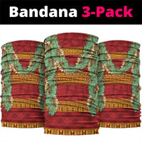 Hawai'i Paniolo Maile Twisted Lei Neck Gaiter Hilo Royal Red