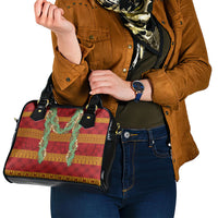 Hawai'i Paniolo Maile Twisted Lei Shoulder Handbag Hilo Royal Red