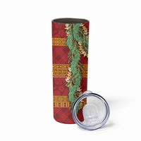 Hawai'i Paniolo Maile Twisted Lei Skinny Tumbler Hilo Royal Red