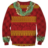 Hawai'i Paniolo Maile Twisted Lei Sweatshirt Hilo Royal Red