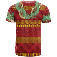 Hawai'i Paniolo Maile Twisted Lei T Shirt Hilo Royal Red