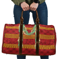 Hawai'i Paniolo Maile Twisted Lei Travel Bag Hilo Royal Red LT7 Red - Polynesian Pride