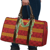 Hawai'i Paniolo Maile Twisted Lei Travel Bag Hilo Royal Red LT7 - Polynesian Pride