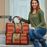 Hawai'i Paniolo Maile Twisted Lei Travel Bag Hilo Royal Red LT7 - Polynesian Pride