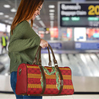 Hawai'i Paniolo Maile Twisted Lei Travel Bag Hilo Royal Red LT7 - Polynesian Pride