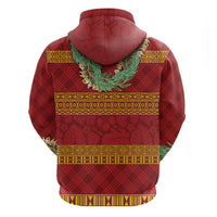 Hawai'i Paniolo Maile Twisted Lei Zip Hoodie Hilo Royal Red