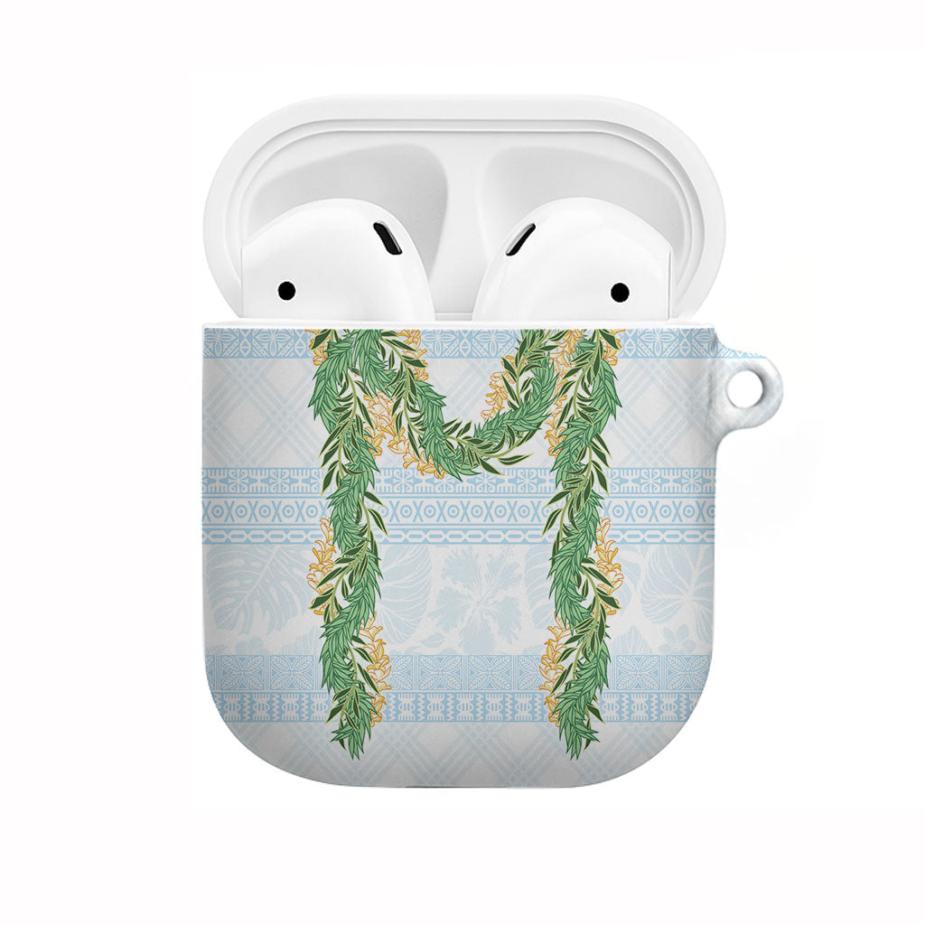 Hawai'i Paniolo Maile Twisted Lei AirPods Case Winter White