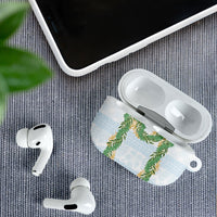 Hawai'i Paniolo Maile Twisted Lei AirPods Case Winter White