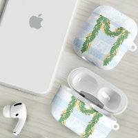 Hawai'i Paniolo Maile Twisted Lei AirPods Case Winter White