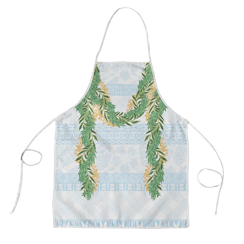 Hawai'i Paniolo Maile Twisted Lei Apron Winter White