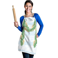Hawai'i Paniolo Maile Twisted Lei Apron Winter White