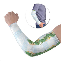 Hawai'i Paniolo Maile Twisted Lei Arm Sleeves Winter White