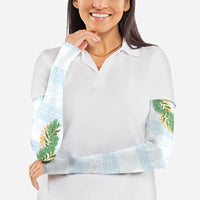 Hawai'i Paniolo Maile Twisted Lei Arm Sleeves Winter White
