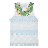 Hawai'i Paniolo Maile Twisted Lei Basketball Jersey Winter White LT7 - Polynesian Pride