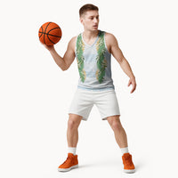 Hawai'i Paniolo Maile Twisted Lei Basketball Jersey Winter White LT7 - Polynesian Pride