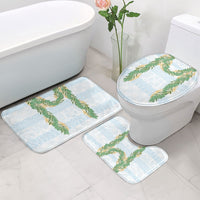 Hawai'i Paniolo Maile Twisted Lei Bathroom Set Winter White