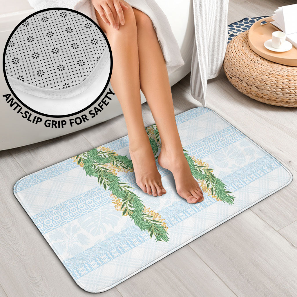Hawai'i Paniolo Maile Twisted Lei Bathroom Set Winter White
