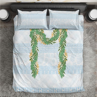 Hawai'i Paniolo Maile Twisted Lei Bedding Set Winter White