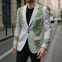 Hawai'i Paniolo Maile Twisted Lei Blazer Winter White