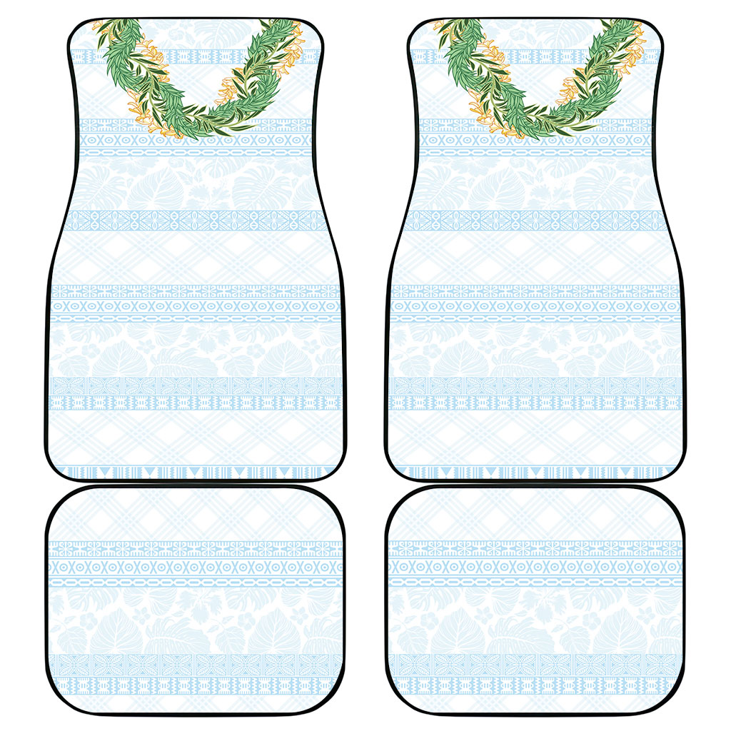 Hawai'i Paniolo Maile Twisted Lei Car Mats Winter White