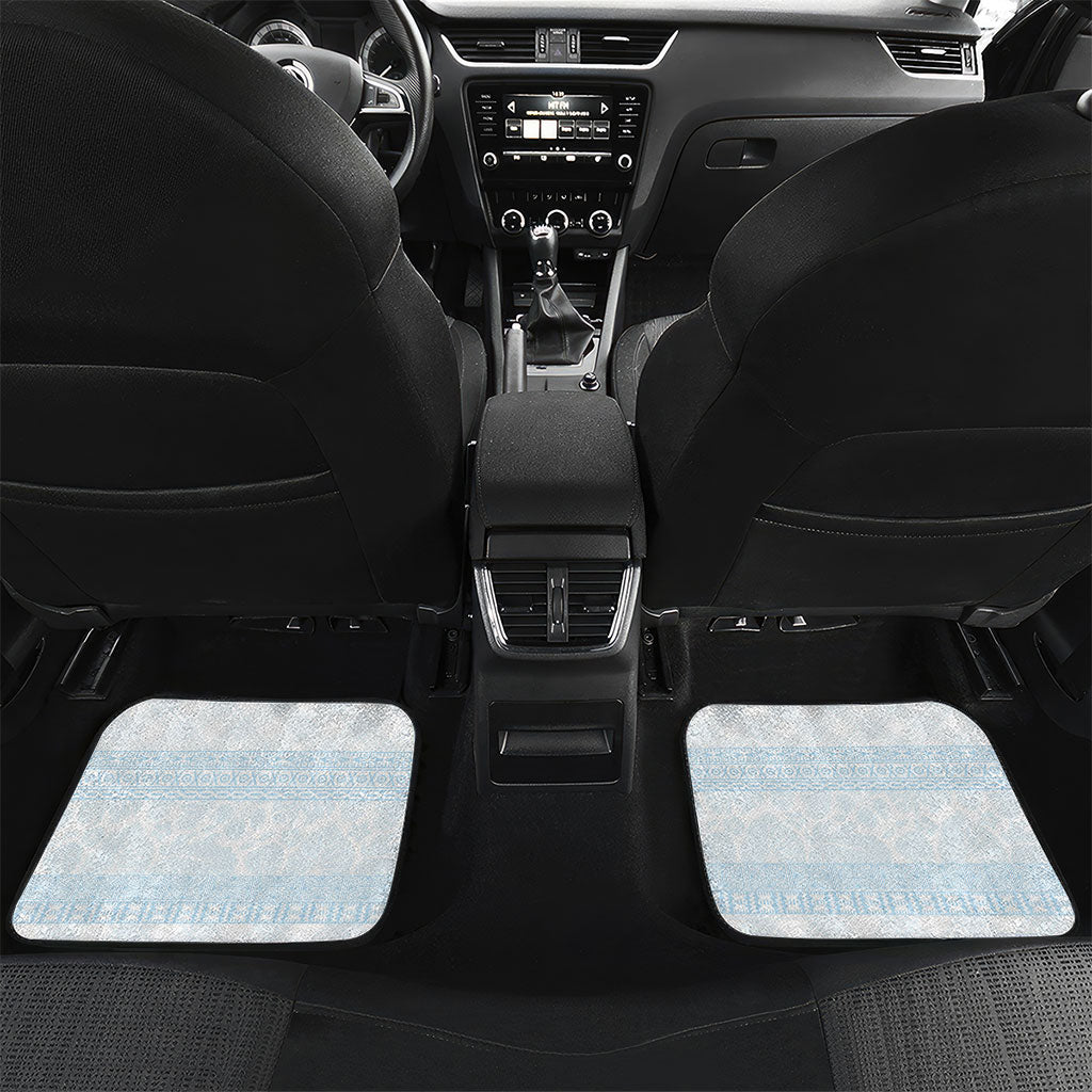 Hawai'i Paniolo Maile Twisted Lei Car Mats Winter White