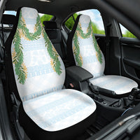 Hawai'i Paniolo Maile Twisted Lei Car Seat Cover Winter White LT7 One Size White - Polynesian Pride