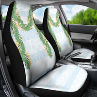 Hawai'i Paniolo Maile Twisted Lei Car Seat Cover Winter White LT7 - Polynesian Pride