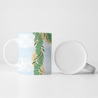 Hawai'i Paniolo Maile Twisted Lei Ceramic Mug Winter White