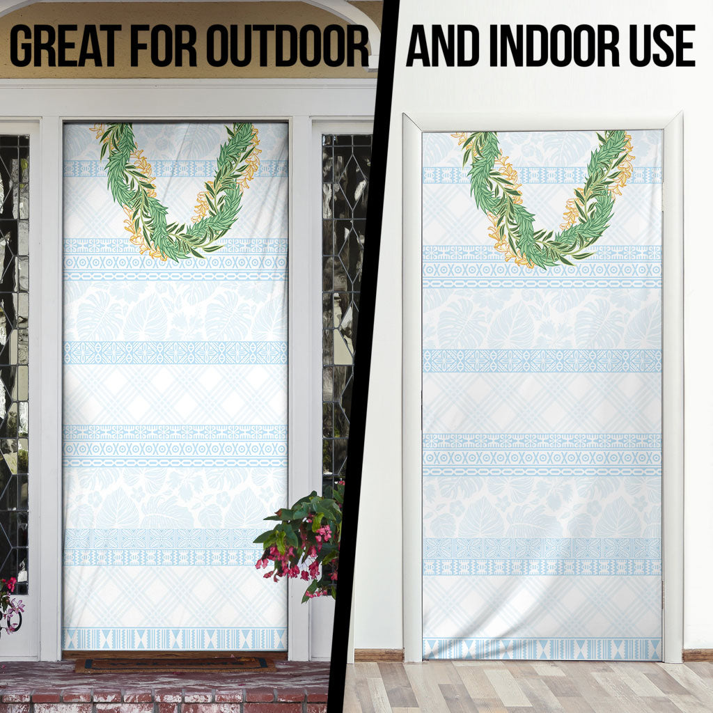 Hawai'i Paniolo Maile Twisted Lei Door Cover Winter White