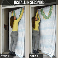 Hawai'i Paniolo Maile Twisted Lei Door Cover Winter White