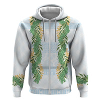 Hawai'i Paniolo Maile Twisted Lei Hoodie Winter White