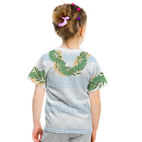 Hawai'i Paniolo Maile Twisted Lei Kid T Shirt Winter White