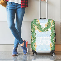 Hawai'i Paniolo Maile Twisted Lei Luggage Cover Winter White LT7 - Polynesian Pride