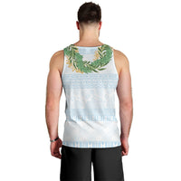 Hawai'i Paniolo Maile Twisted Lei Men Tank Top Winter White