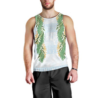 Hawai'i Paniolo Maile Twisted Lei Men Tank Top Winter White